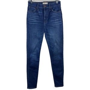 MADEWELL Women's High-Rise Skinny Blue Denim Jeans Size 28